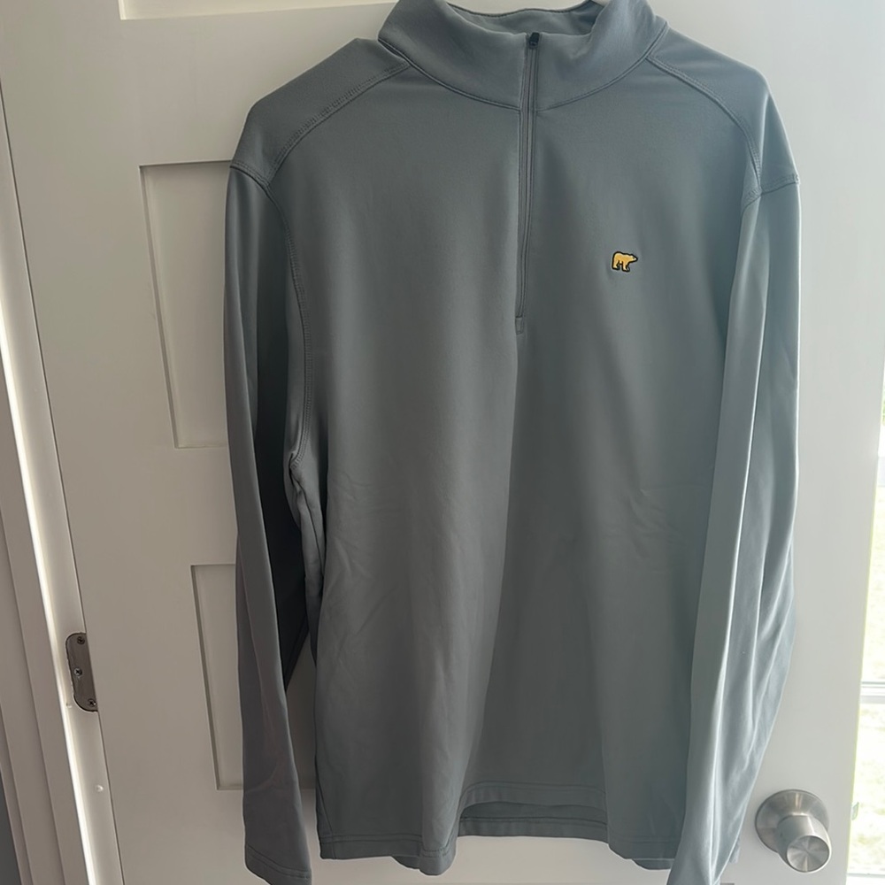 Gray Lightweight Quarter-Zip Shirt Jacket
